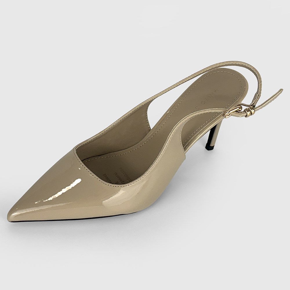 슈리오 여성 푹신한 글로시 슬링백 하이힐 9cm 47,900원