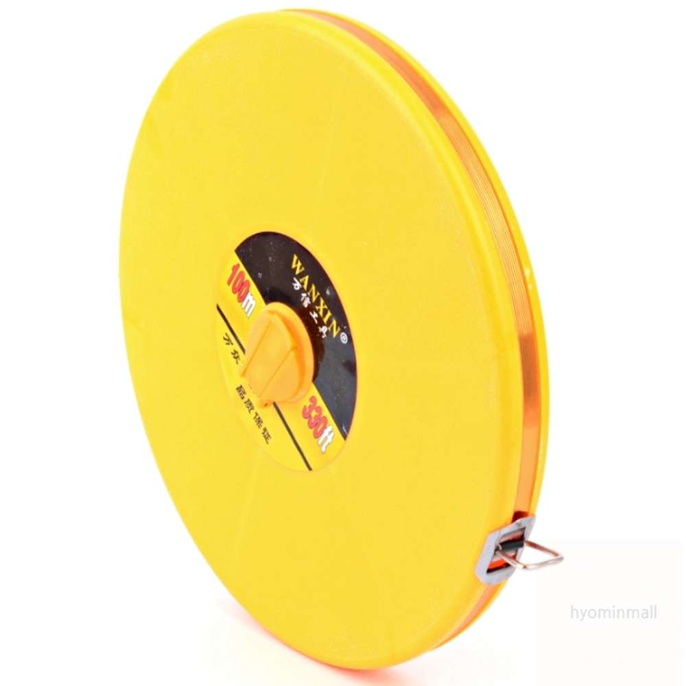 HM 원형 화이바 줄자 100M 자동줄자 길이측정공구 건축용줄자 전문가용줄자 측량줄자 16,300원
