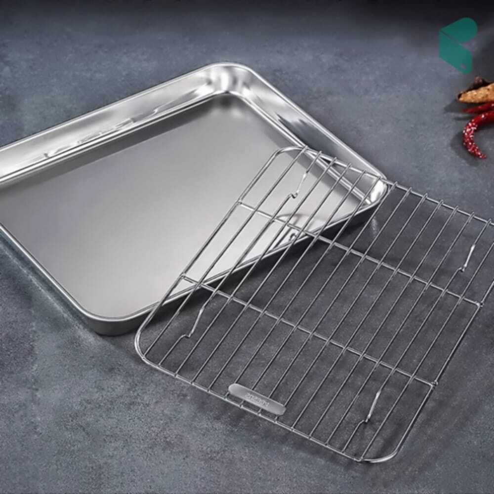 튀김망 쿠킹홈 스텐트레이 2종세트 스테인리스 기름망 26.5×20.5cm 커머스픽301 27,300원