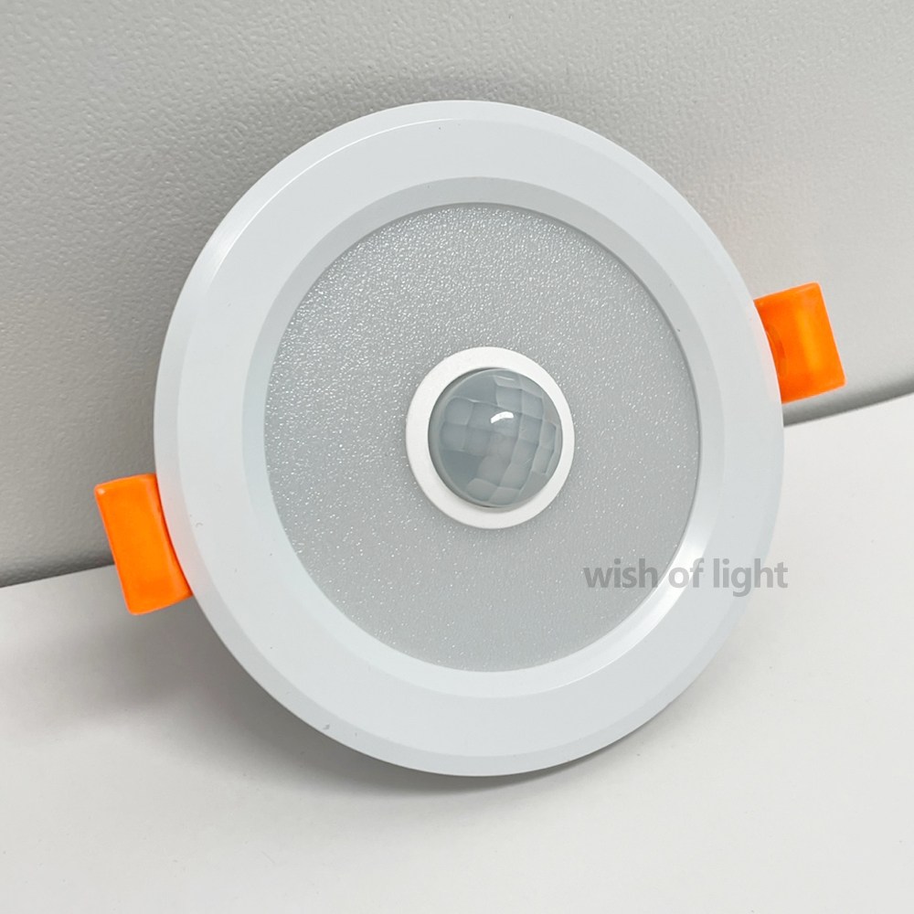 SKD LED 다운라이트 3인치 센서등 매입형 7.5cm 7W 현관 욕실 복도등 매립 동작감지 지하주차장 아파트 조명, 10개, 전구색 63,000원