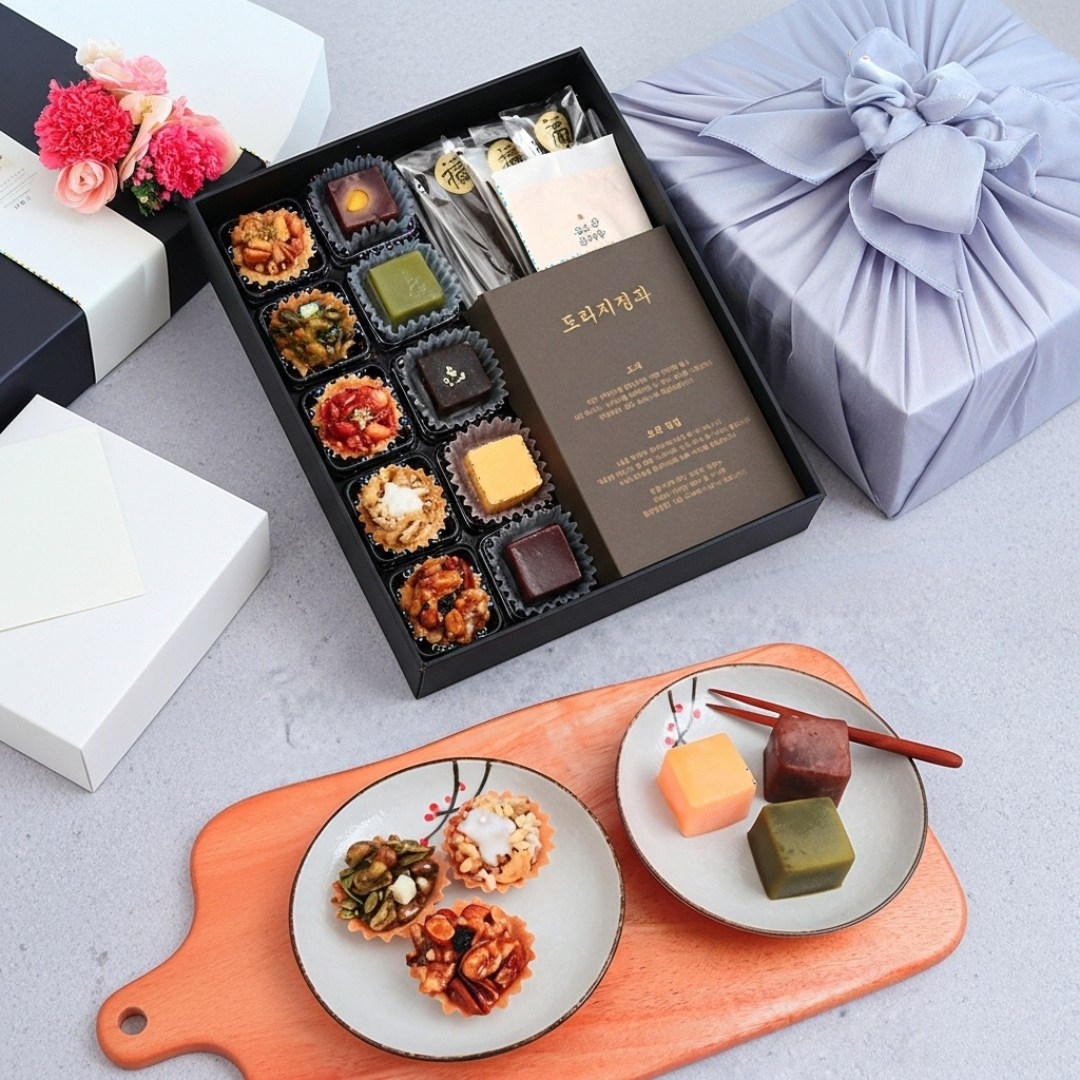 도라지정과 선물 상견례 답례품 명절 추석 설날 수제선물세트 보자기포장 55,900원