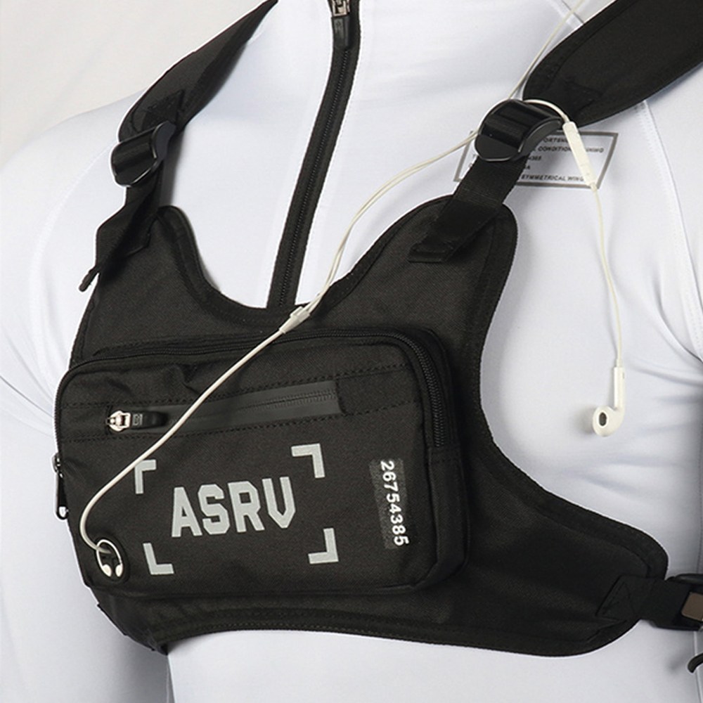 오토바이 조끼 바이크 조끼가방 메신저백 배달조끼, 가슴벨트포켓 18,500원