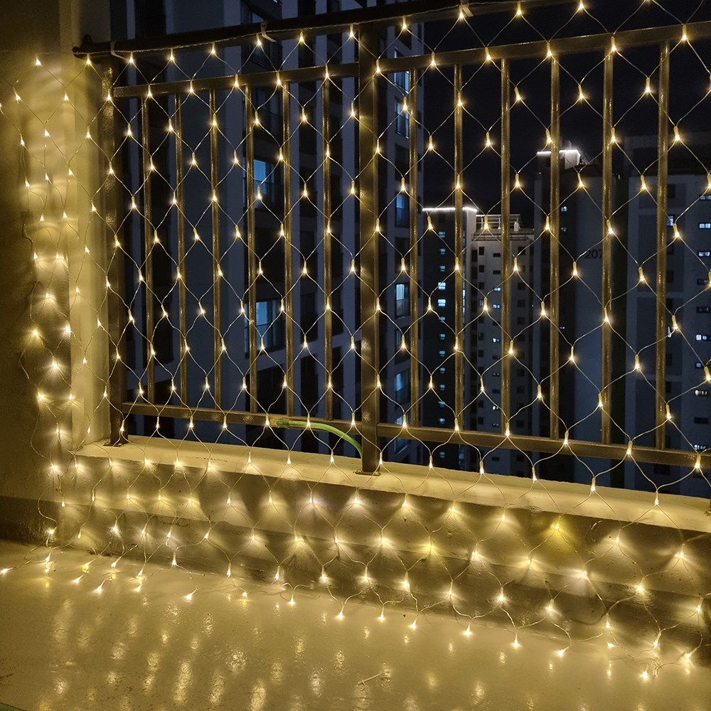 크리스마스 LED 24V 그물전구 256구 잔디 나무 캠핑 줄 야외 트리 전구 1분설치, 웜색, 2개 87,600원