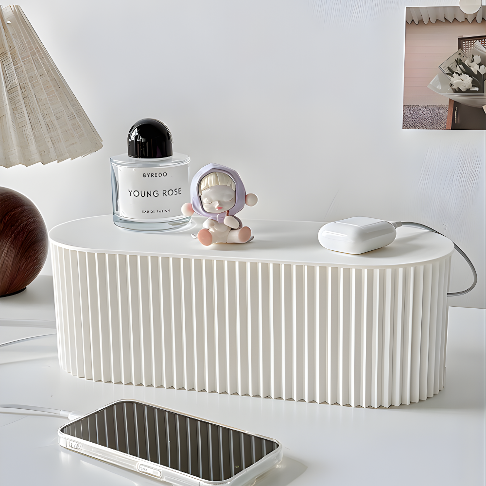 멀티탭 콘센트 수납 정리함 깔끔한 인테리어, 아이보리 L 9,800원