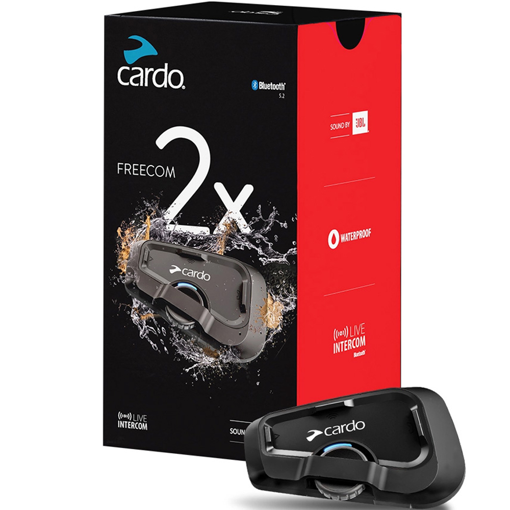 카르도 프리컴 2X JBL 오토바이 블루투스 이어셋, FREECOM 2X - SINGLE, 블랙 323,000원