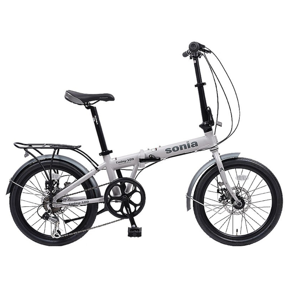 미니벨로 알루미늄 접이식 자전거 소니아 투데이100 그레이, 1개, 160cm, 그레이+미조립 254,000원