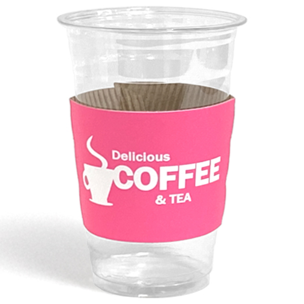 PET 92파이 14/16/20호환 테이크아웃 아이스컵 홀더 딜리셔스 핑크, 1개, 1000개입 27,500원