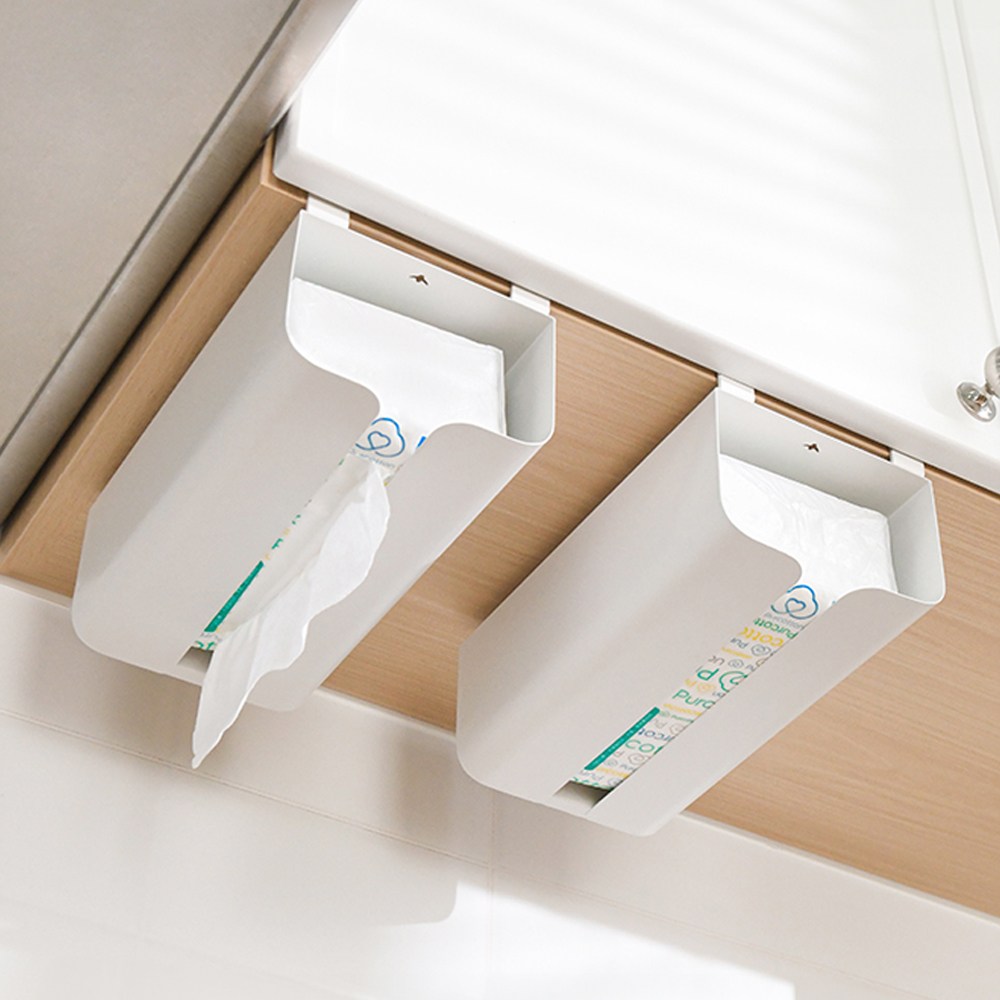 21세기트랜드 원핸드 무타공 키친타올걸이 티슈 비닐 홀더, 화이트, 1개 12,800원