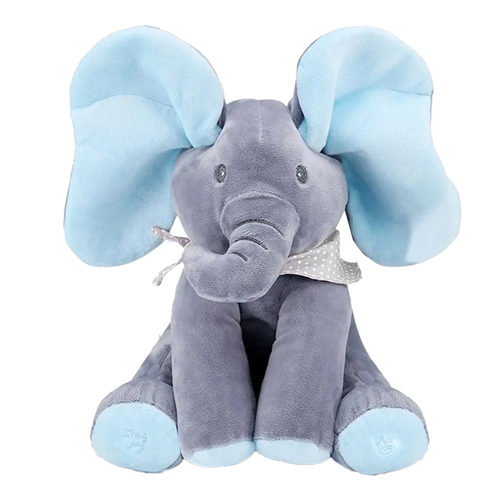 키즈브릭스 피카부 까꿍 멜로디 코끼리 인형, 1개, 블루, 30cm 30,600원