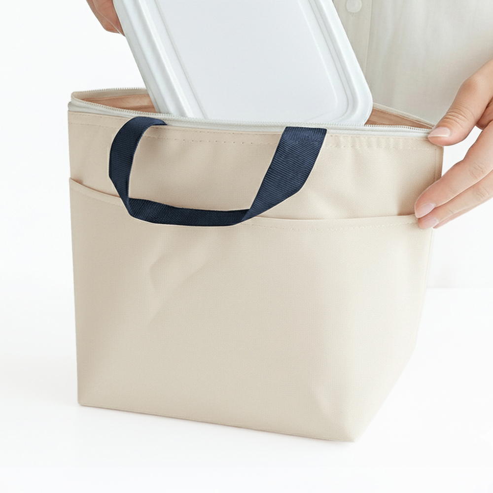 옥스포드 단색 보온보냉가방, 아이보리, 1개 7,600원