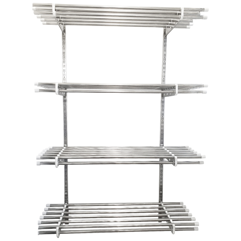 시스템 선반 베란다 수납 1단 세탁실 벽걸이 원목 스텐 벽선반, 파이프 83,760원