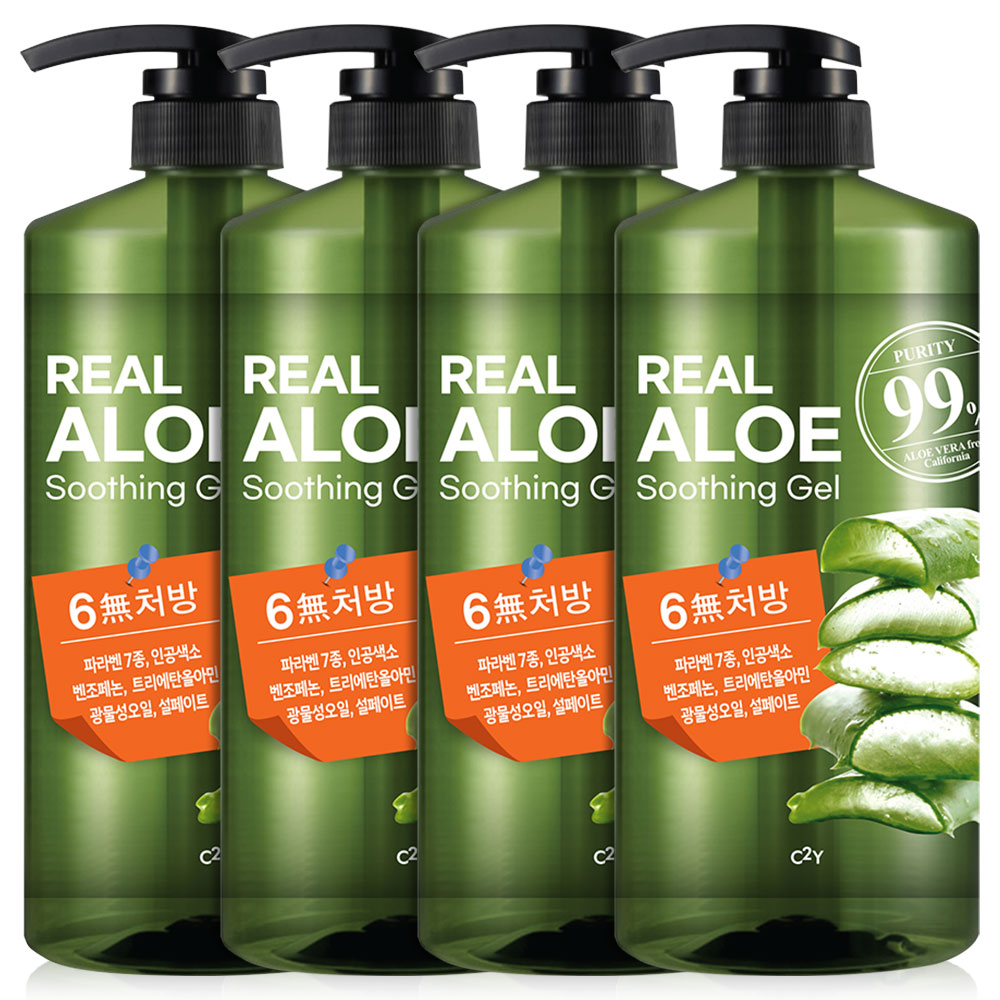 C2Y 리얼 알로에 수딩젤, 1L, 4개 19,800원