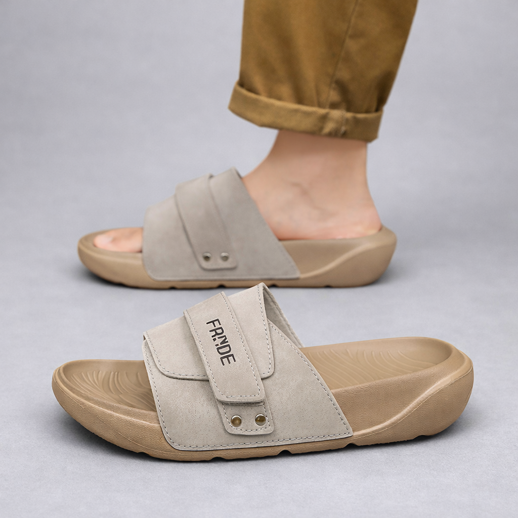 미노스토리 클래식 어반 컴포트 발편한 벨크로 남성 슬리퍼 22,300원