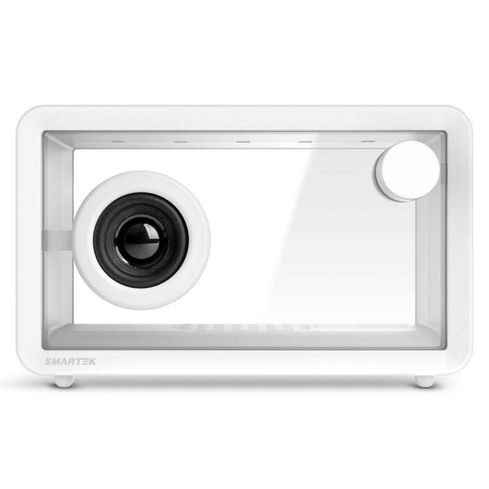 [스마텍 블루투스 LED 투명 스피커, STBT-CS35, 화이트 29,900원