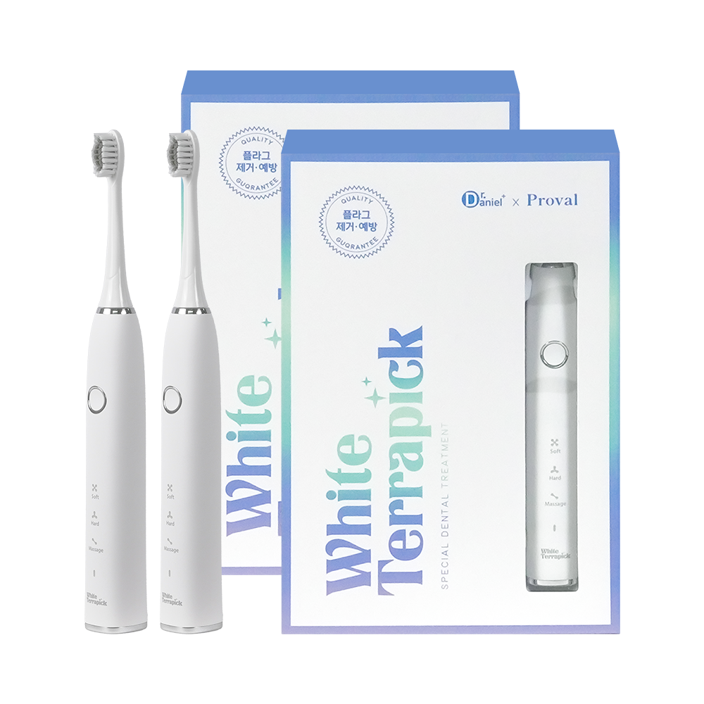 [치과공식납품] 화이트테라픽 음파 전동칫솔 저자극 미세진동 잇몸관리 닥터대니 리필모 2개 포함, 2개, 화이트, 화이트테라픽 94,890원