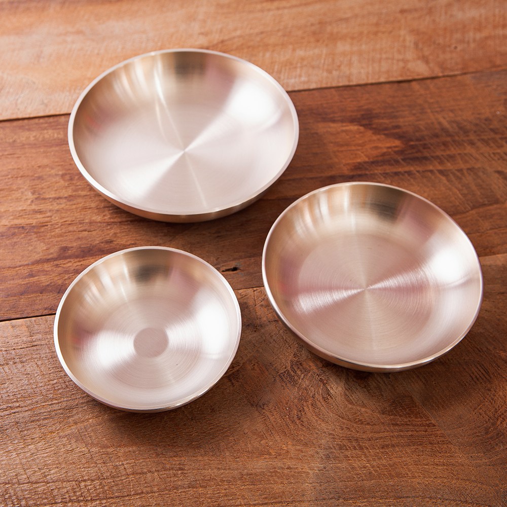 서촌유기 방짜 유기 찬기 접시 놋그릇 반찬그릇, 원형찬기(대), 1개 42,000원