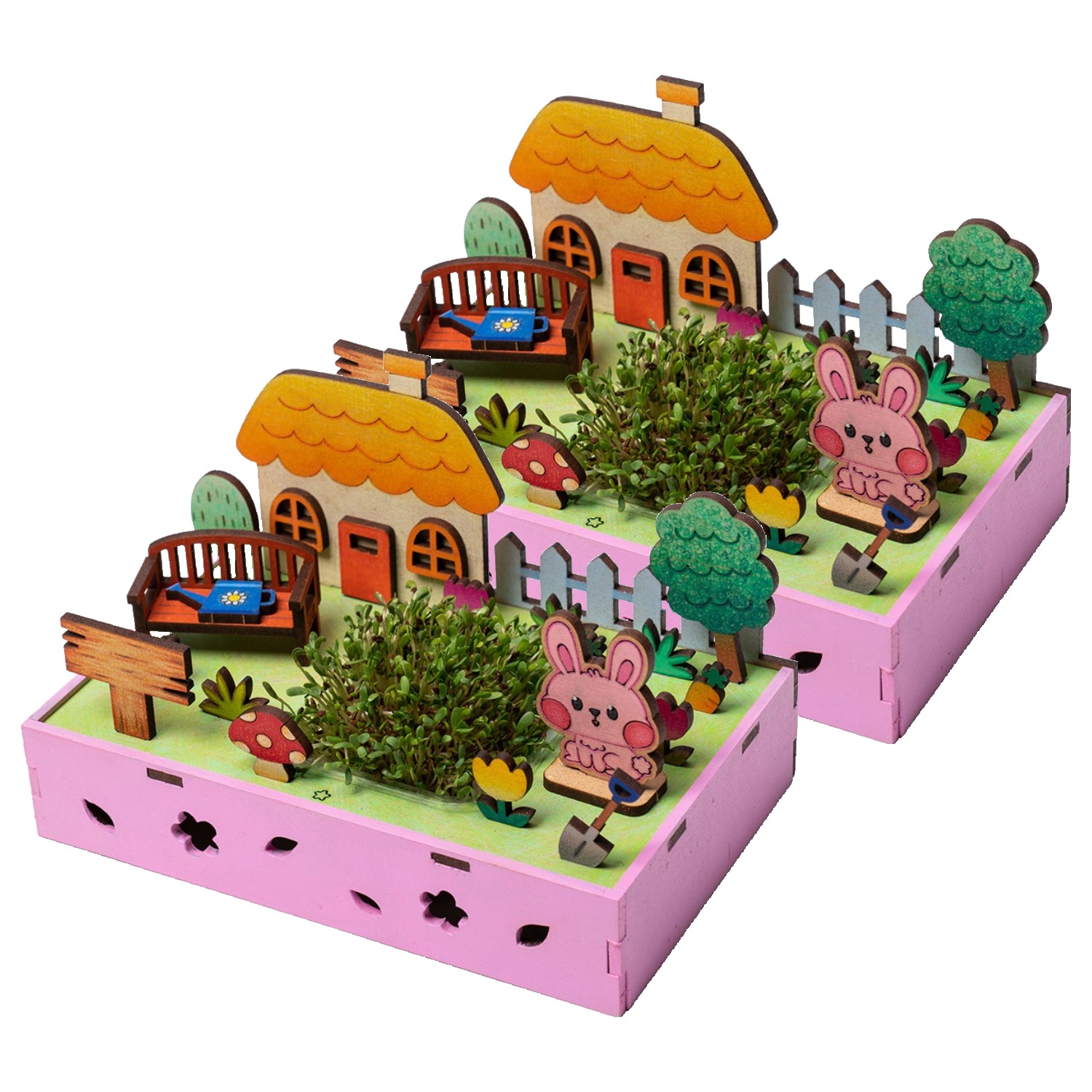 민화샵 새싹 키우기 재배 키트 집 UDPWD0601 유채 UDPWD0604, 혼합색상, 2개 10,780원