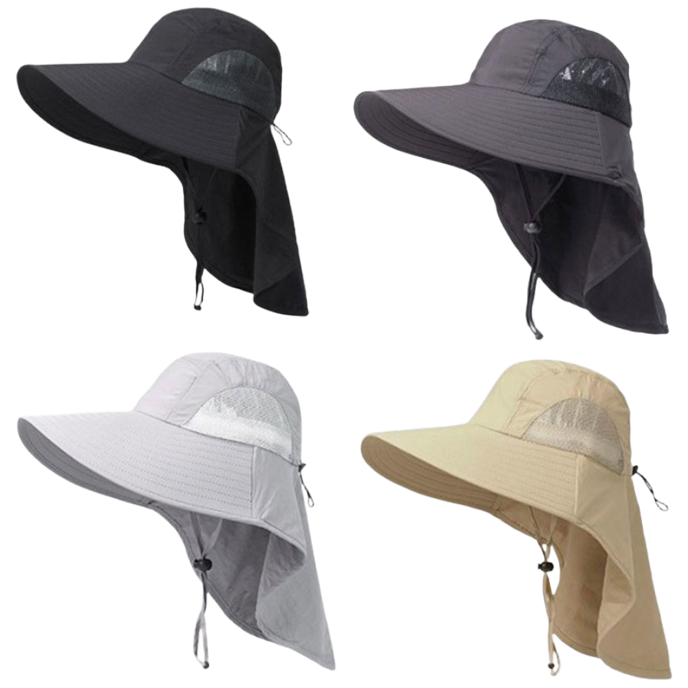 아웃도어  그늘막모자 1+1 / 4컬러 ,자외선차단 넥커버 캠핑 낚시 등산용 14,900원