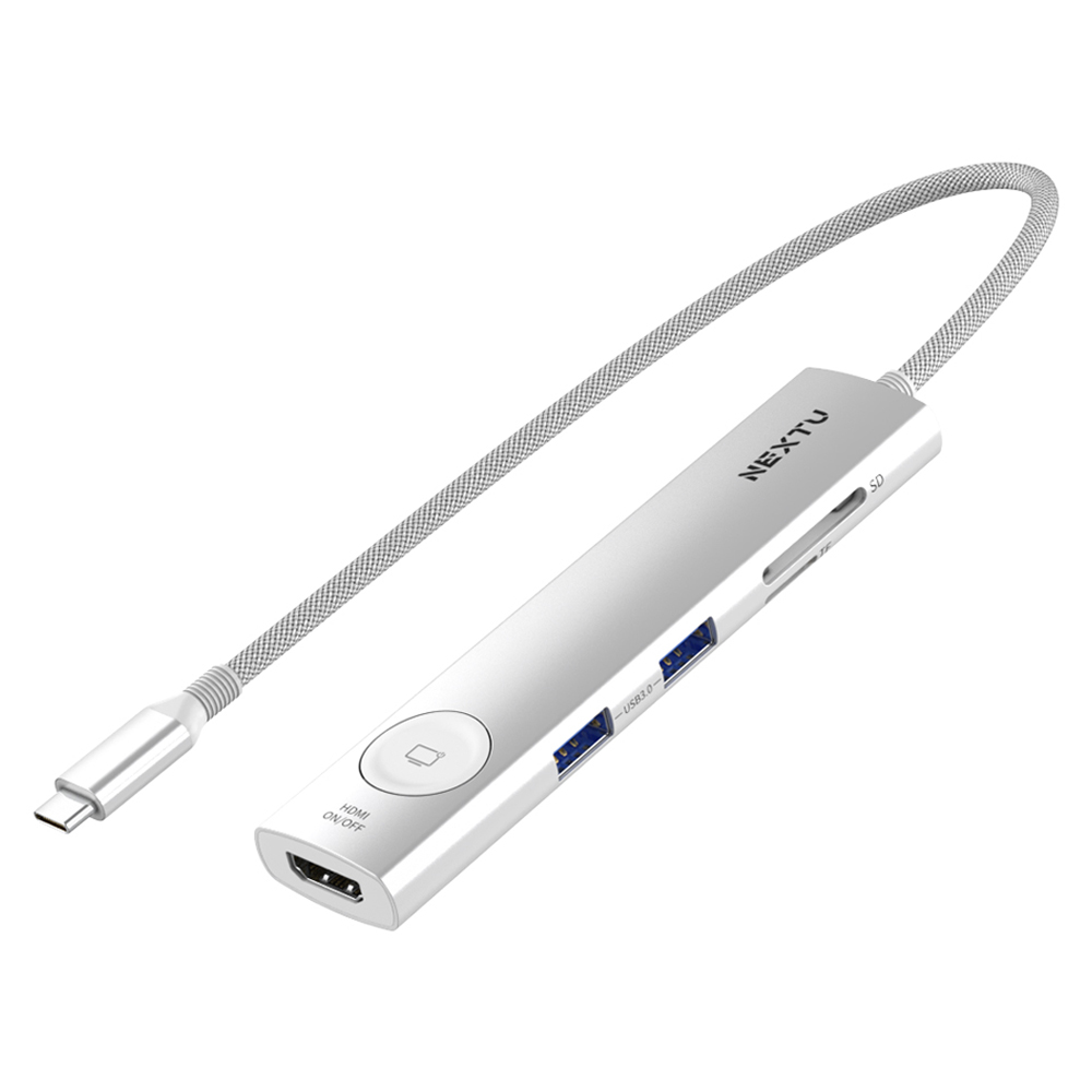 넥스트유 유이하 8in1 HDMI 온오프 USB C타입 멀티허브 2298TCH-4K 23,500원