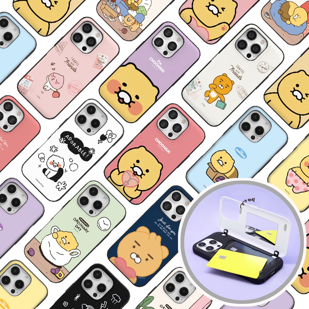 갤럭시S26울트라 케이스 카카오프렌즈 춘식이 카드수납 도어범퍼 케이스 SM-S948 21,900원