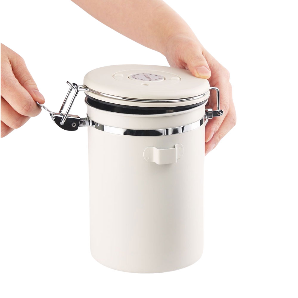 타임 멀티 밀폐용기 650g 아이보리 카페 원두보관통 커피 원두 보관용기, 1개, 아이보리 12,850원