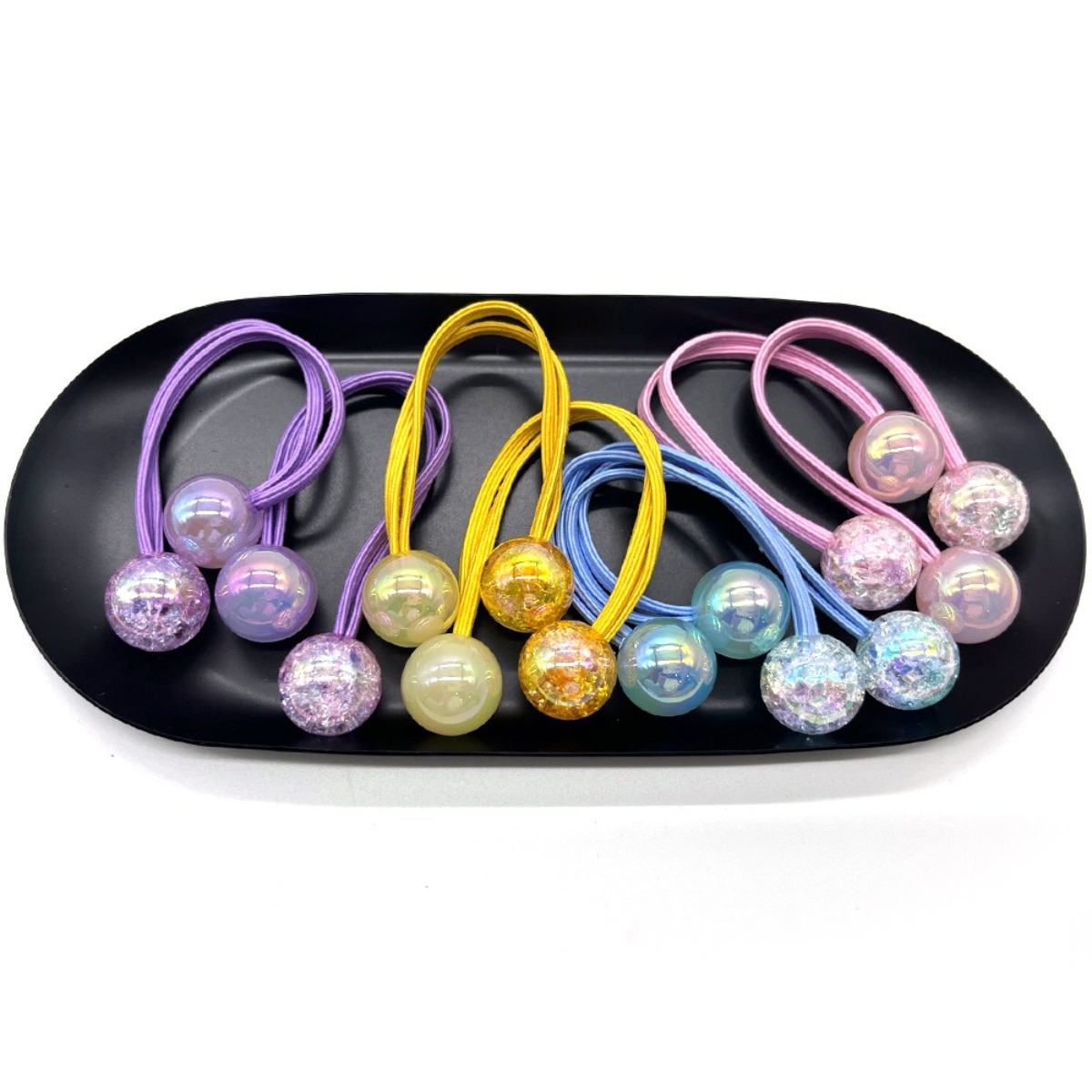 애셋맘 알사탕모양 쨍쨍한 머리 끈 방울 4종세트 (8P) 9,900원