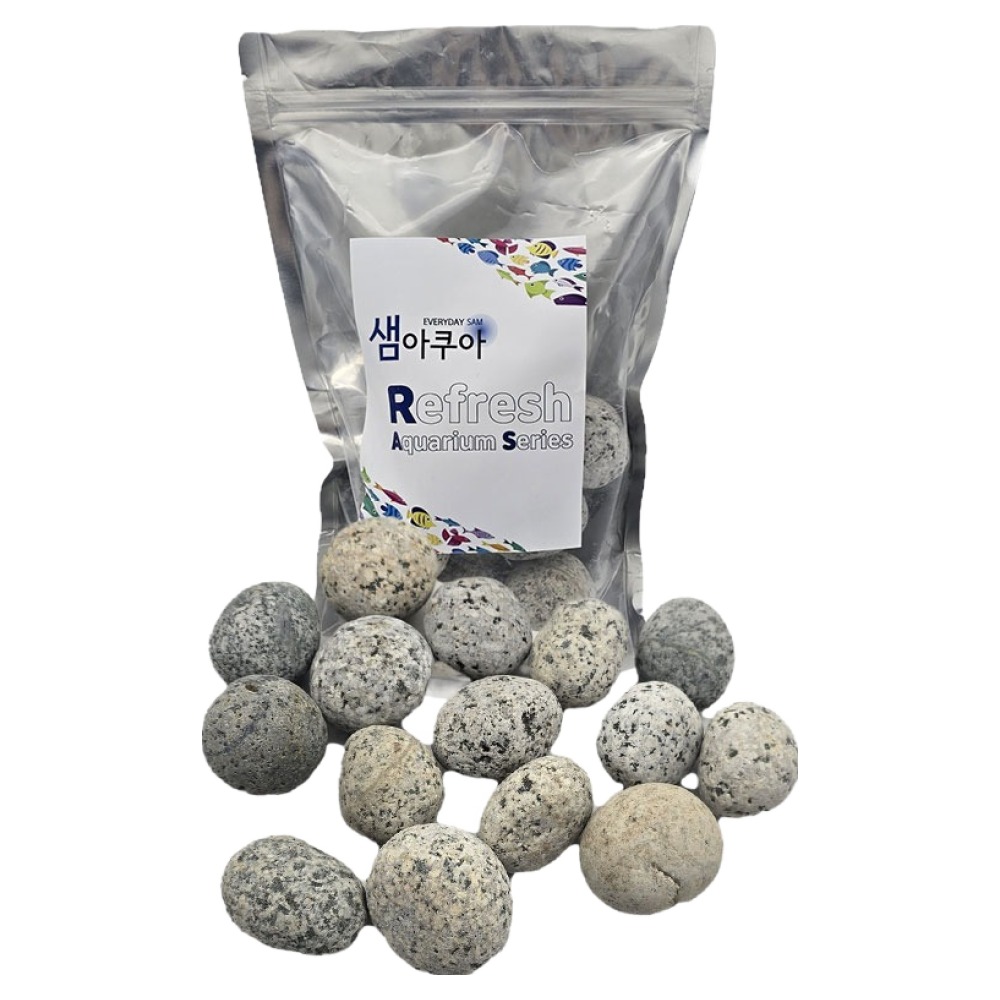 샘아쿠아 리프레쉬 어항 수석 장식 스톤볼 1kg 8,000원