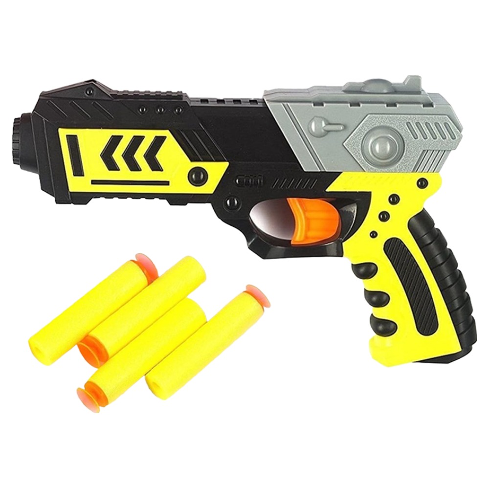 해피아이 미션 다트건 장난감 총 + 소프트건 흡착 스펀지 총알 4p 세트, 랜덤발송, 1세트 4,220원