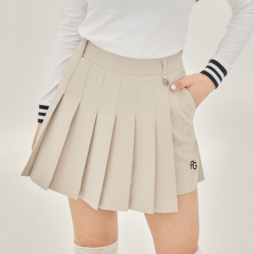 제이투제이 여성골프웨어 백밴딩 플리츠 랩반바지 78,470원