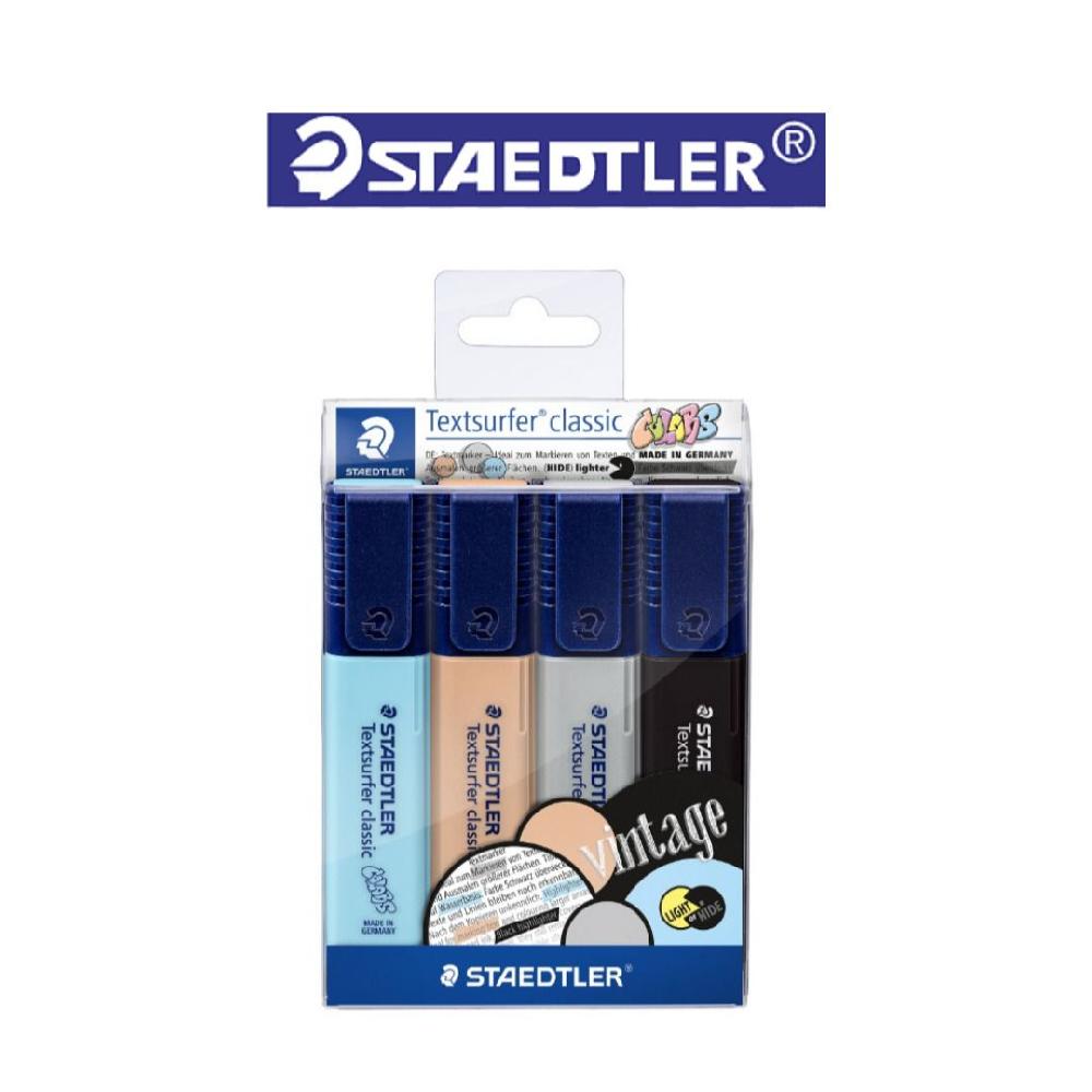 스테들러 STAEDTLER 텍스트서퍼 빈티지 파스텔 4색세트 364 CWP4 4,700원