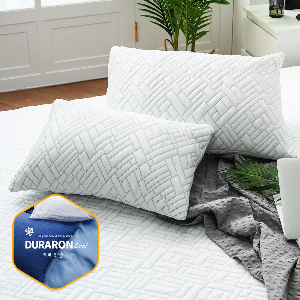 [국산 100% 듀라론] 한일 여름 냉감 쿨 패드 매트 베개커버 휴비스 쿨링 침대패드 24,840원