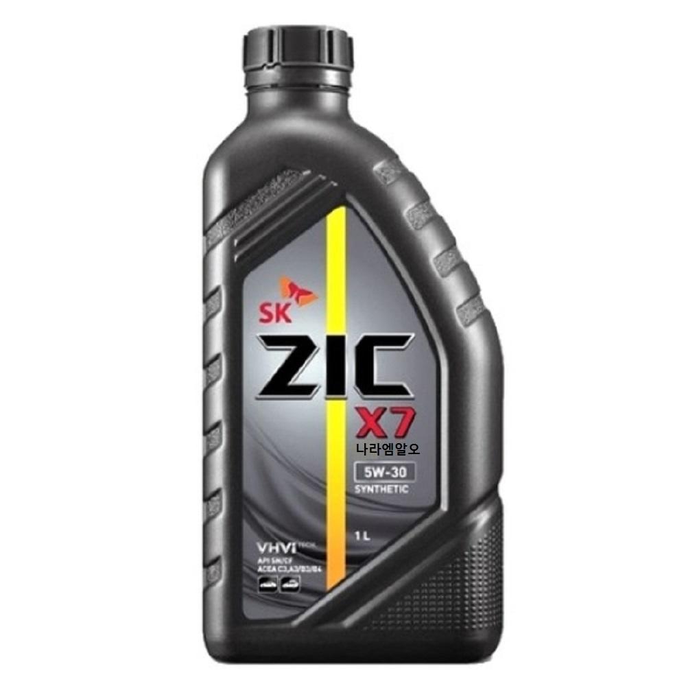승용차 엔진오일 SK ZIC X7 5W30 1L, 1개 7,400원