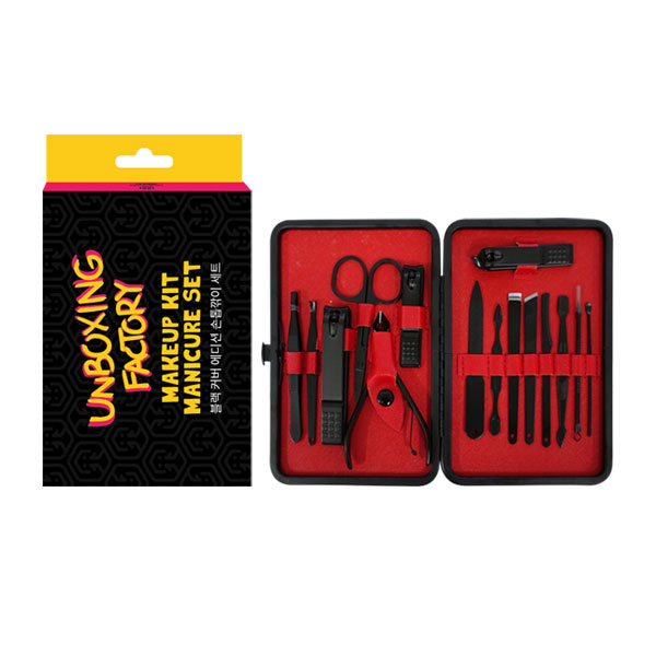 언박싱팩토리 블랙커버 레드에디션 다기능 손톱깎이 15종 휴대용 세트, 블랙, 1세트 11,740원
