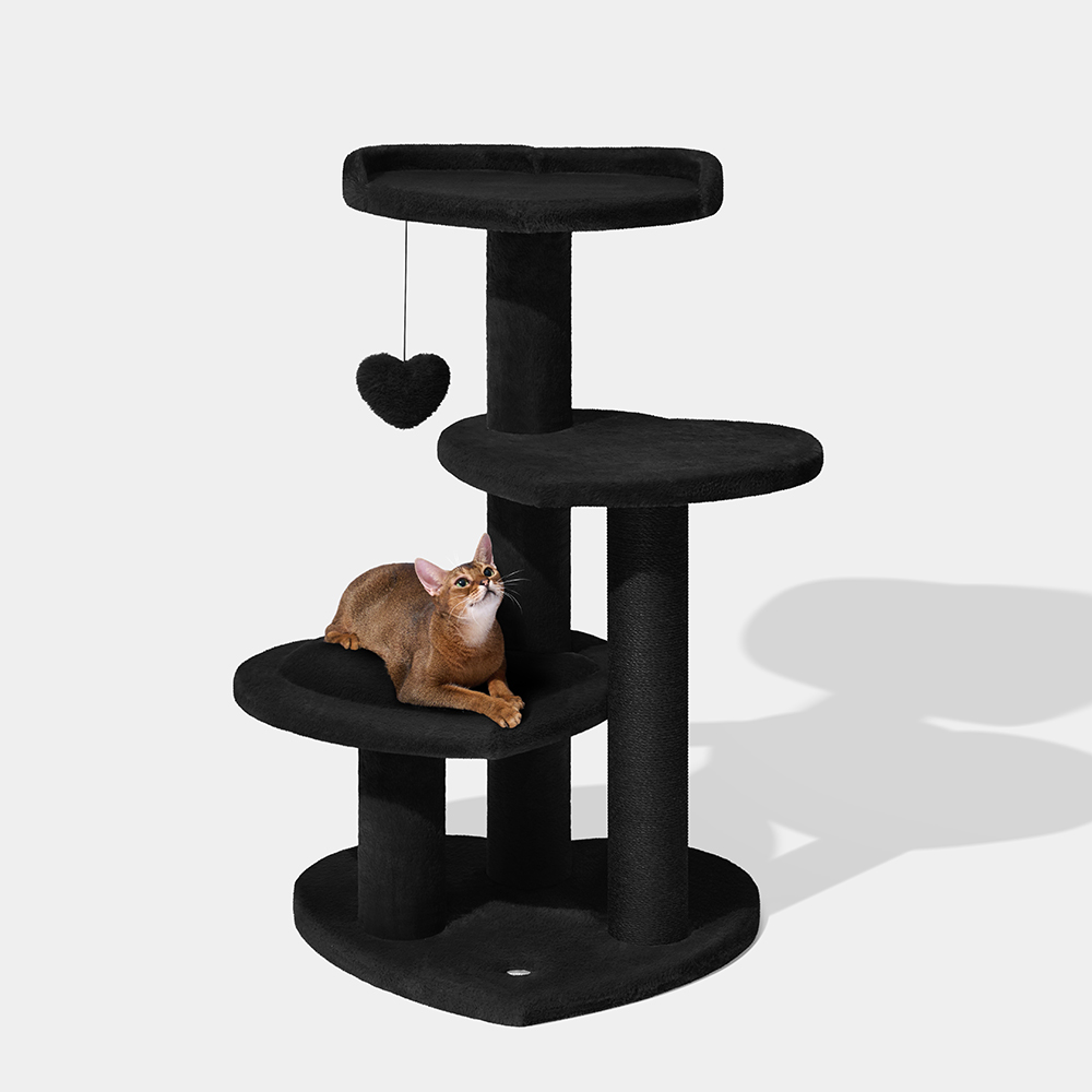 VETRESKA 더가치 블랙하트 4단 캣타워, 1개, 블랙 170,000원