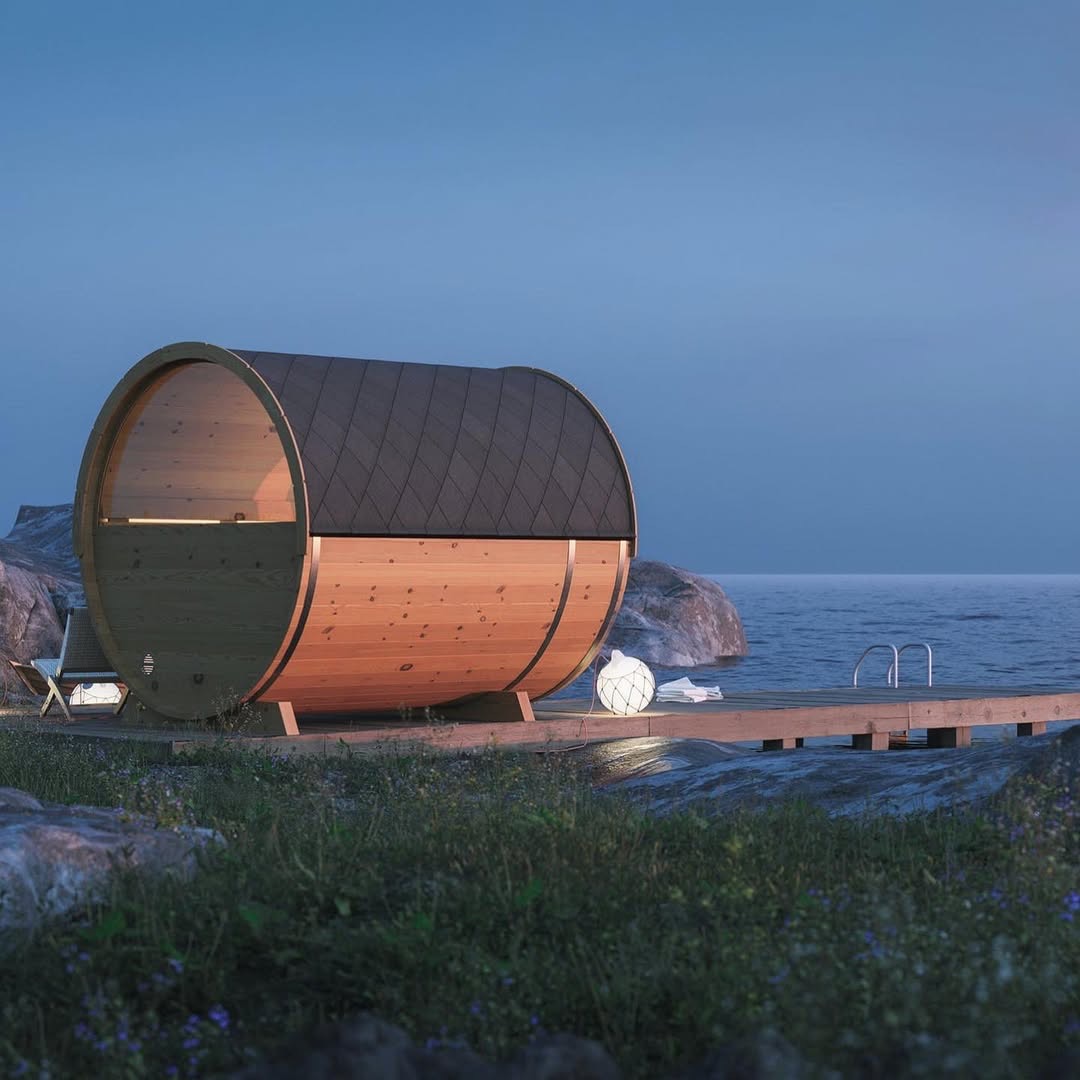 야외 사우나 원형 나무통 가정용 습식 펜션 찜질방 6,664,500원
