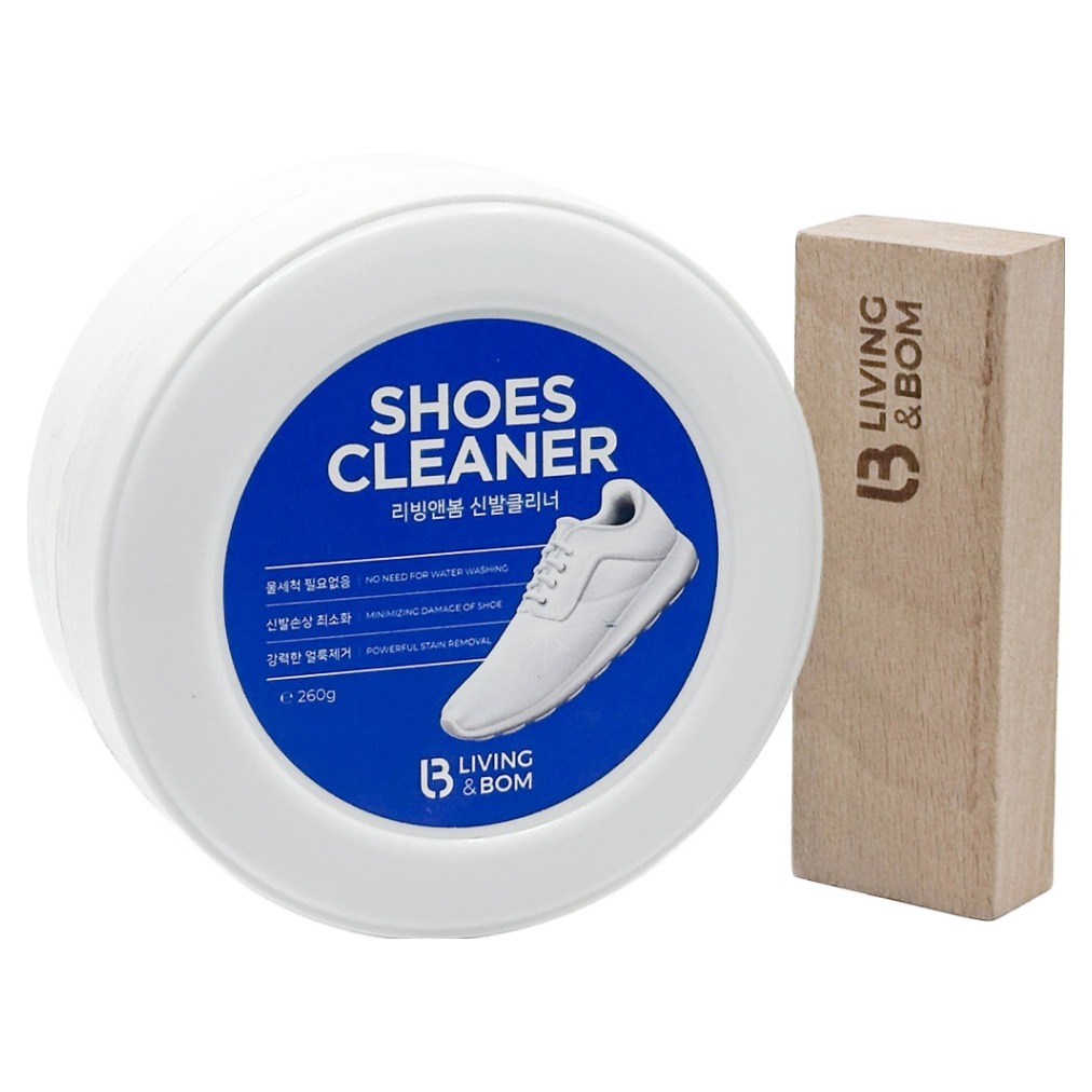 리빙앤봄 운동화 신발클리너 + 세척솔 세트, 1세트, 260g, 화이트 12,900원