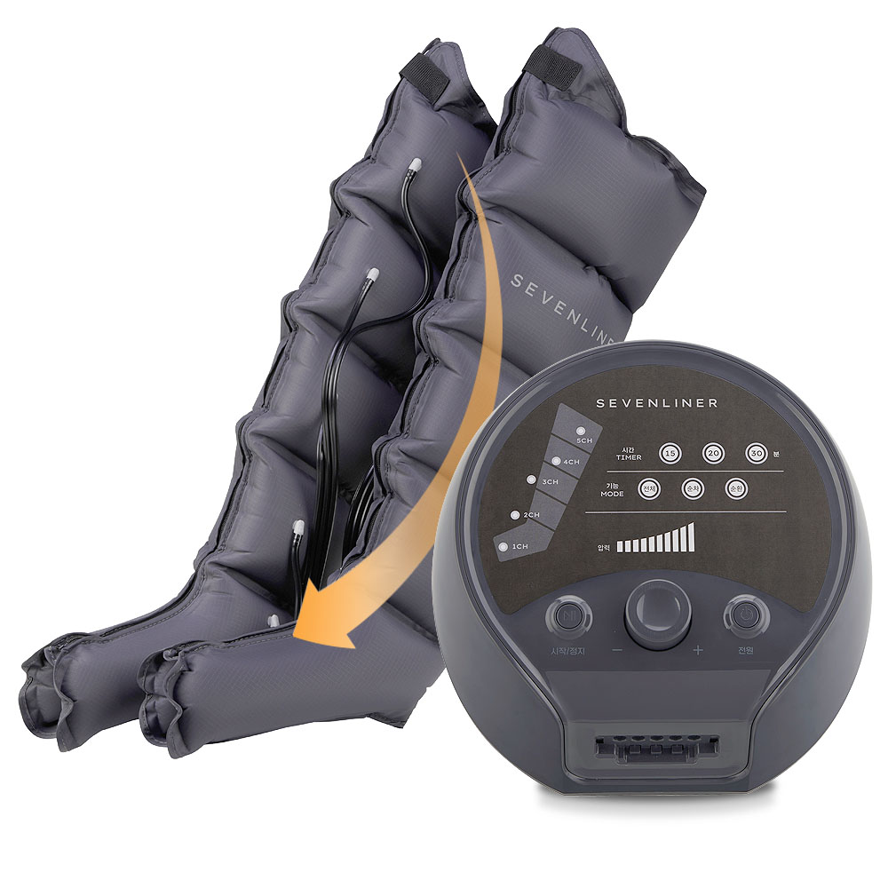 국내제조 세븐라이너 S3 공기압 다리 발 안마기 종아리마사지기 그레이, 그레이 142,900원