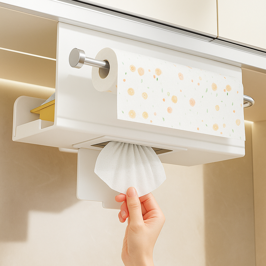 새로하 뽑아쓰는 키친타올 주방 키친타올 주방용품 행주걸이 키친타올걸이 키친타올 걸이, 1개, 화이트 13,000원