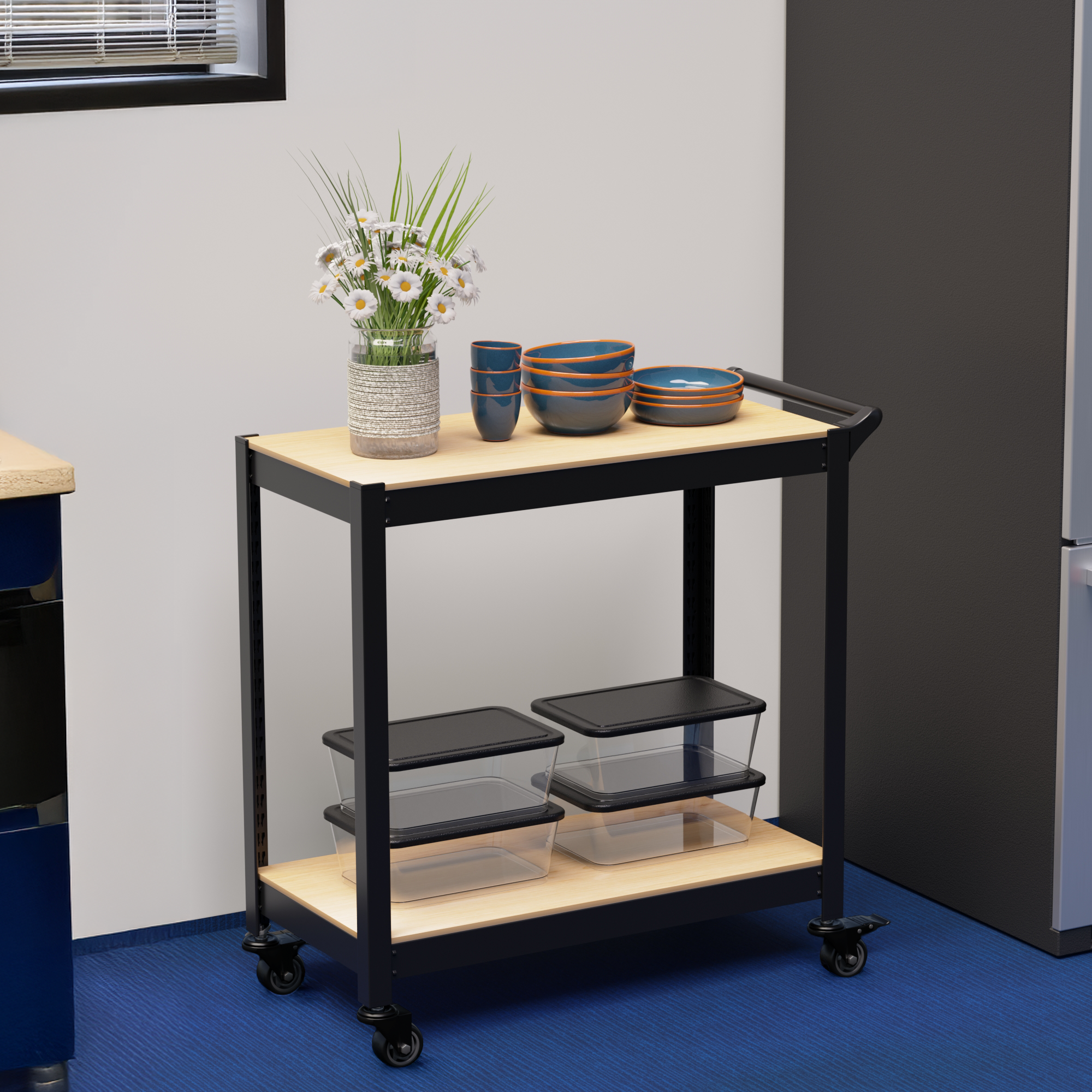 홈던트하우스 철제 선반 트롤리 75,640원