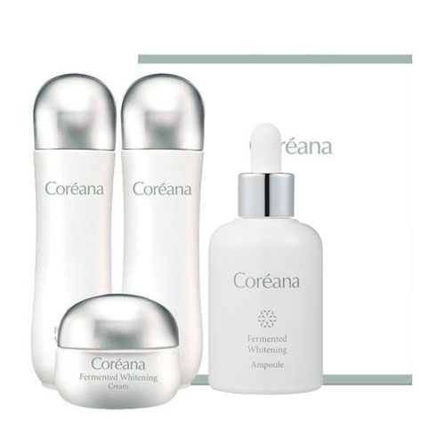 [4종]코리아나 발효화이트닝 3종+화이트닝앰플50ml+쇼핑백, 1세트 35,900원