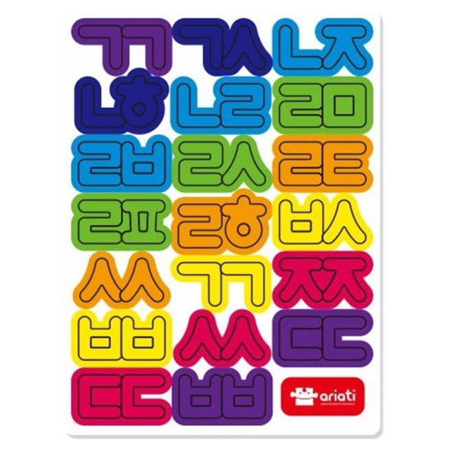 아리아띠 자석글자 한글 겹글자, 20피스, 1개 6,780원