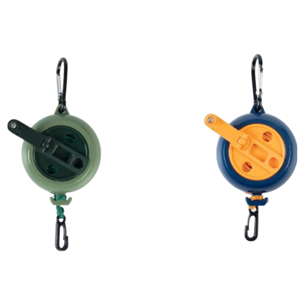 워너엠 캠핑 여행 휴대용 손잡이형 빨래줄 세트, 1세트, 국방카키, 오렌지블루 17,800원