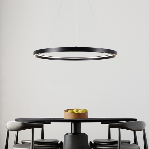 LED 노카 1등 원형 펜던트 블랙 50W 주백색 식탁등 포인트 복층조명 인테리어조명 370,900원