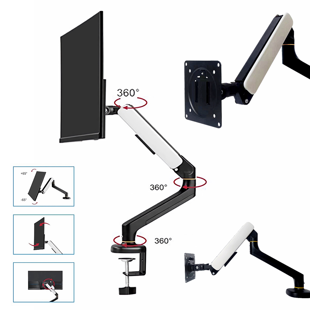 ZOZOFO 싱글 모니터암 모니터거치대 모니터암거치대 13인치~32인치모니터암 고중량모니터암 MA09 25,600원