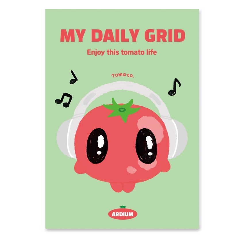 아르디움 마이 데일리 그리드노트, 토마토, 1개 9,500원