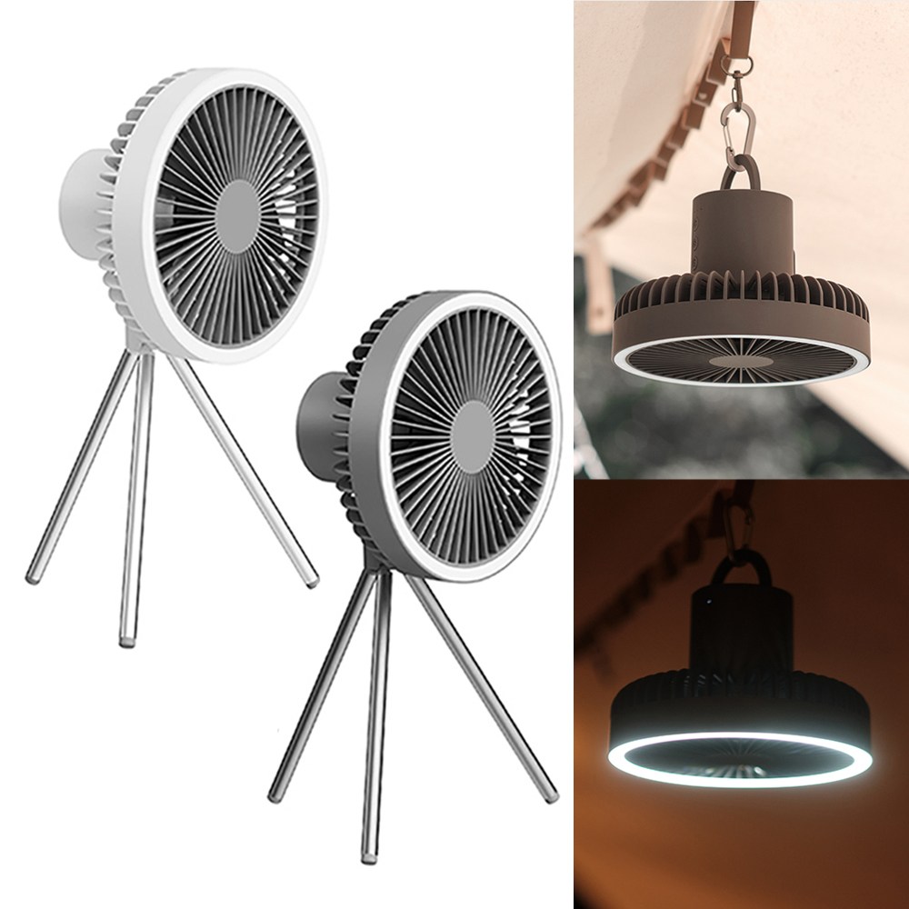 [1+1] AKD 무소음 무선 써큘레이터 3단 풍량조절가능, LED 램프, 보조배터리기능, USB C 충전식, 최대 27시간 사용(10,000mAH) 67,000원