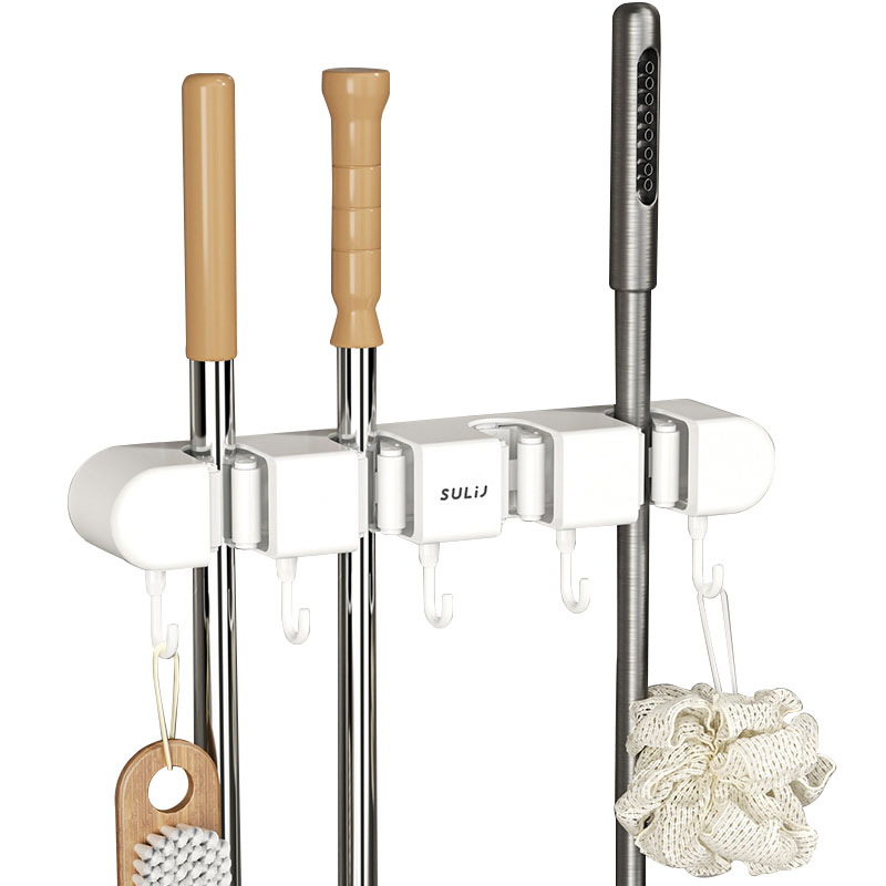 마벨인홈 고급 무타공 멀티 청소 도구걸이 후크, 화이트, 1개 9,900원