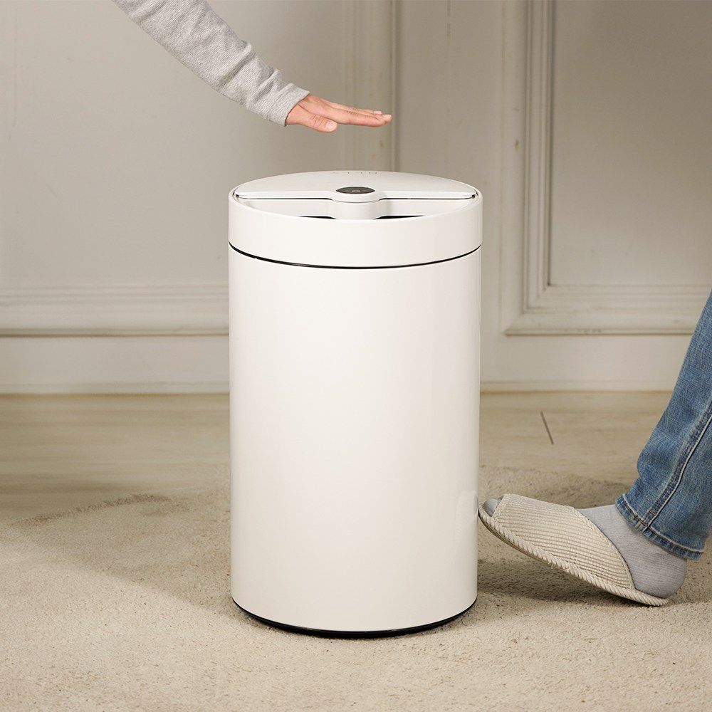 OLLY 냄새차단 모션인식 자동 킥 센서 슬라이드 휴지통 30L 30리터 종량제 쓰레기통 기저귀 화장실 OLSB21W 89,000원