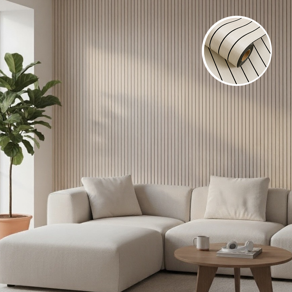 [92개국판매] 바로 붙이는 템바보드 접착식 셀프 인테리어 단열벽지 포키 베이지, 포키베이지 35,700원