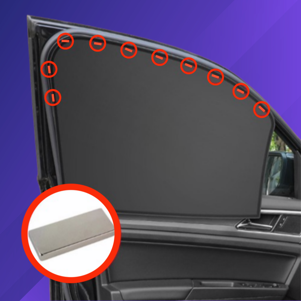 누비온 강력 자석 차량용 햇빛가리개 암막커튼, 앞좌석 2P, 1세트 10,700원